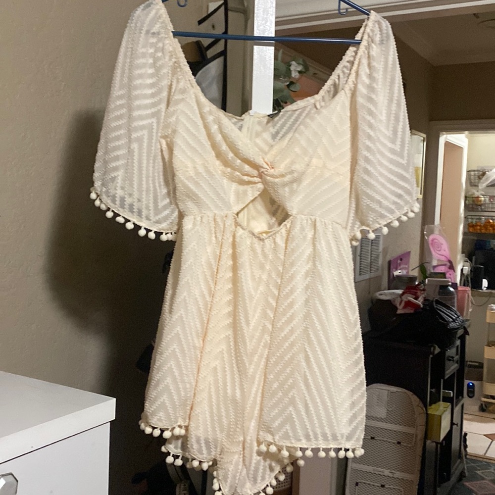 Cream Boho Romper